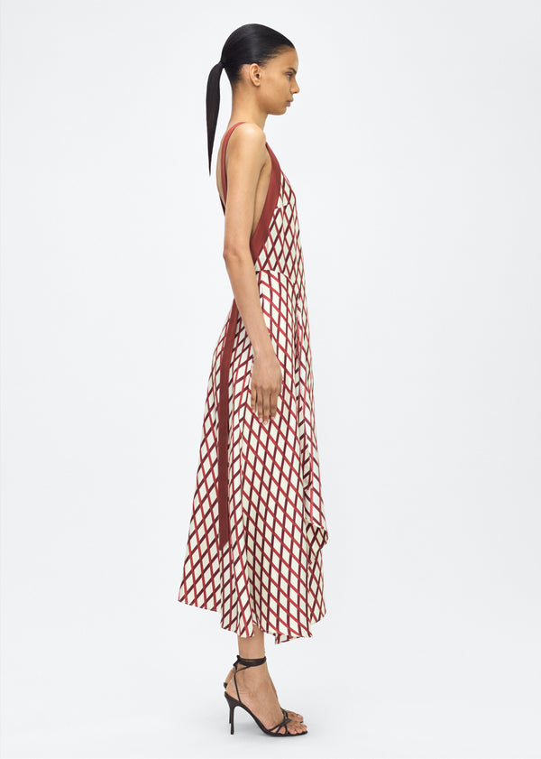 Adam Lippes Sunita Dress Sienna/Ivory