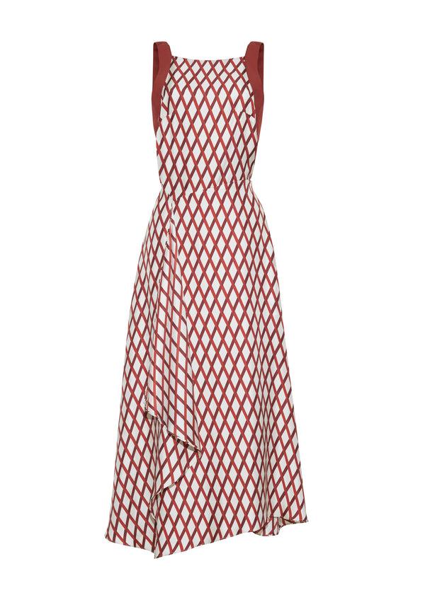 Adam Lippes Sunita Dress Sienna/Ivory