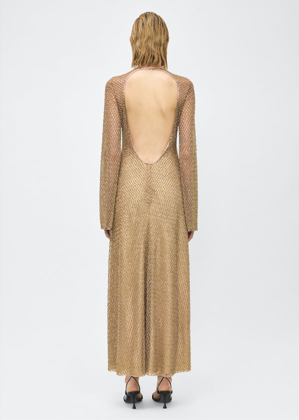 Adam Lippes Sylvia Dress Gold