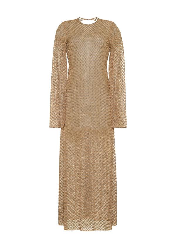 Adam Lippes Sylvia Dress Gold