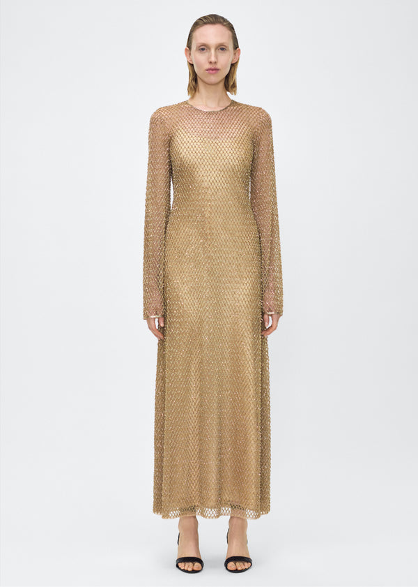 adam lippes sylvia dress Gold