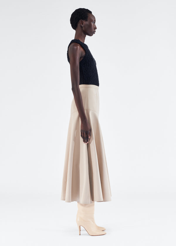 Adam Lippes Tess Skirt Khaki