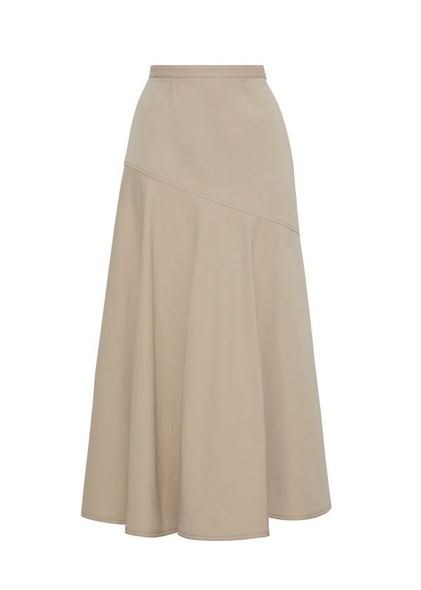 Adam Lippes Tess Skirt Khaki
