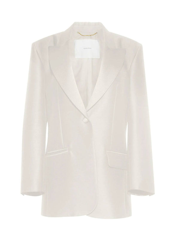 adam lippes tux jacket Ivory