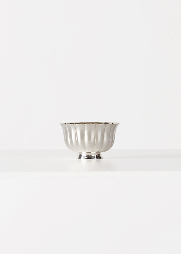 Adam Lippes Bulgari Fluted Sterling Silver Caviar Bowl