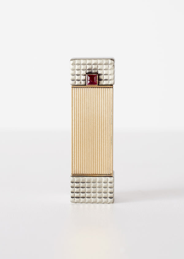 adam lippes hermes antique silver and 18K gold lipstick case