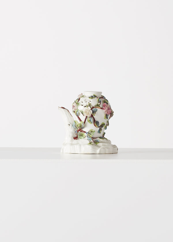 Adam Lippes Highly Intricate Vincennes Porcelain Pot-pourri Vase C. 1750
