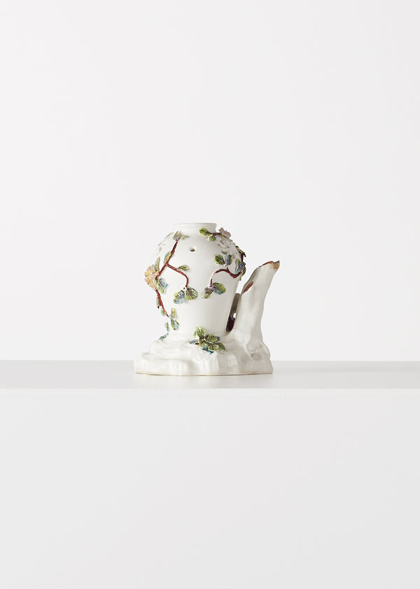Adam Lippes Highly Intricate Vincennes Porcelain Pot-pourri Vase C. 1750