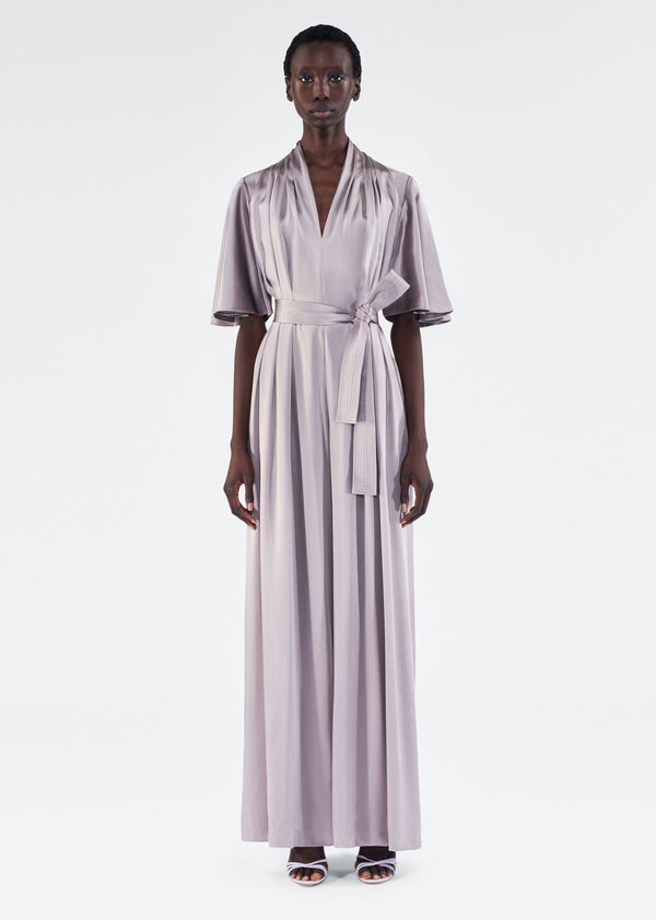 adam lippes nansi jumpsuit with sleeve Smokey Amethyst