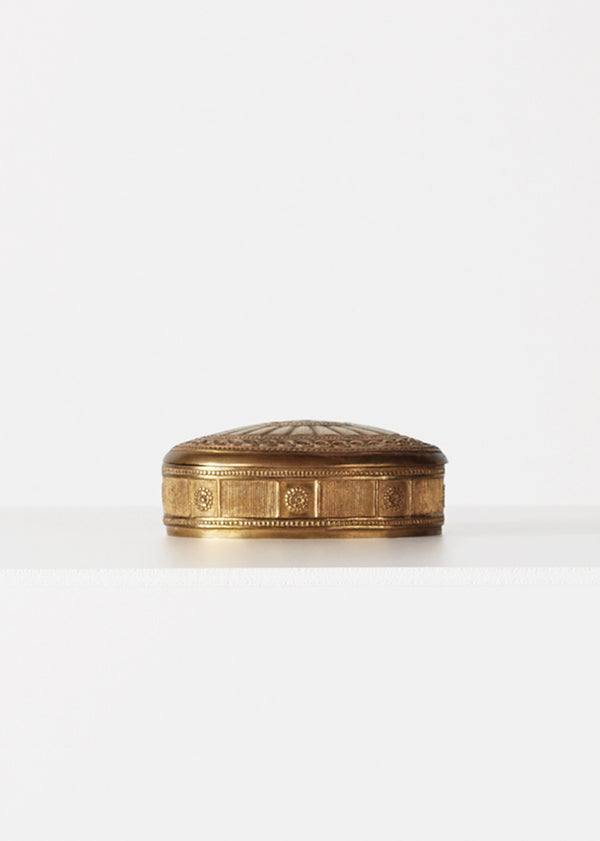 Adam Lippes Tiffany Studios "adam" Dresser Box In Gilt Bronze. C. 1915