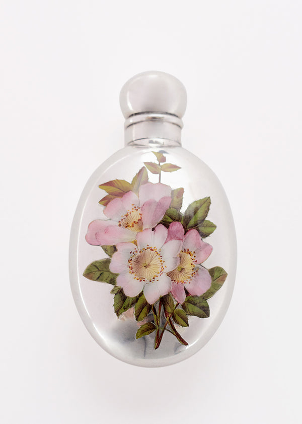 adam lippes victorian sterling silver and enamel scent bottle