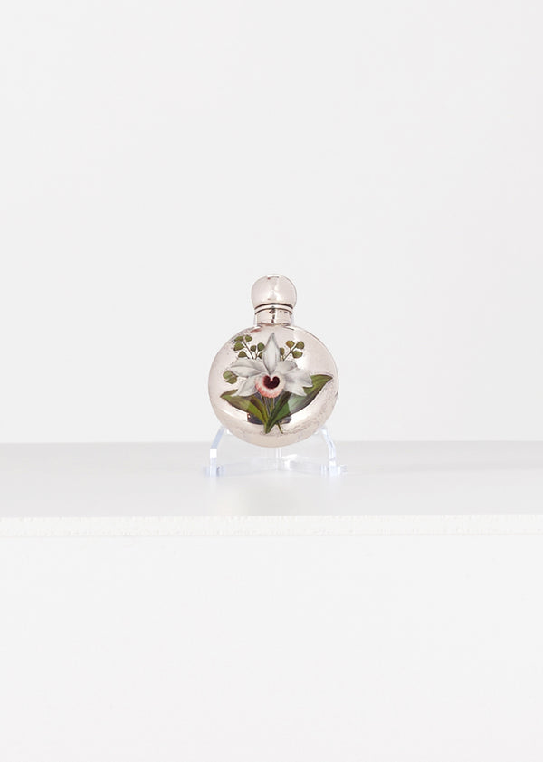 Adam Lippes Victorian Sterling Silver And Enamel Scent Bottle