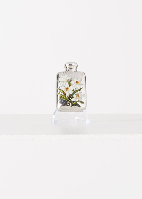 Adam Lippes Victorian Sterling Silver And Enamel Scent Bottle