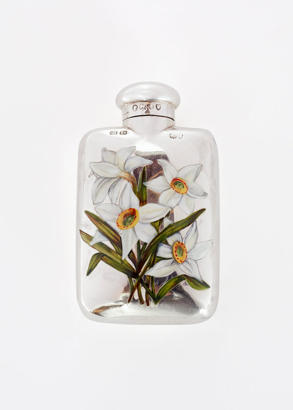 adam lippes victorian sterling silver and enamel scent bottle
