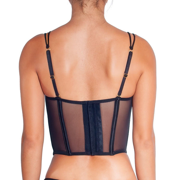 Addiction Lingerie VALERY BLACK LACE BUSTIER