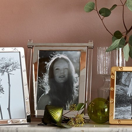 Addison Ross Acrylic & Silver Pillar Photo Frame