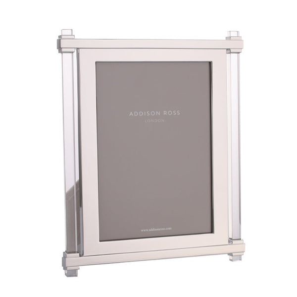 addison ross Acrylic & Silver Pillar Photo Frame