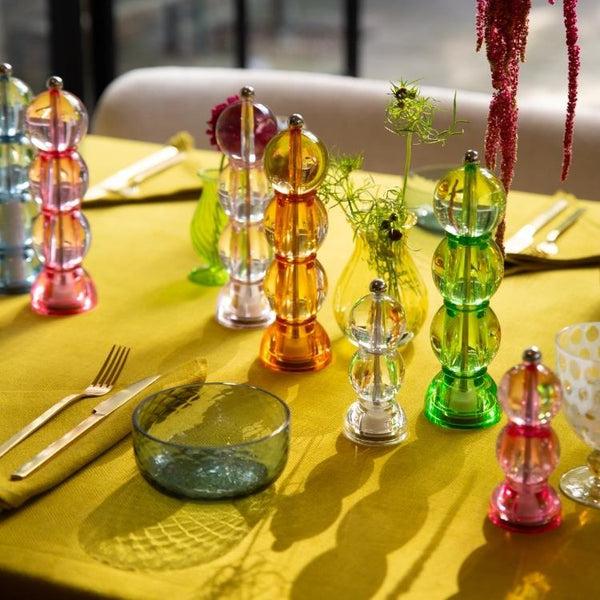 Addison Ross Amber Icy Bobbin Salt Or Pepper Mill