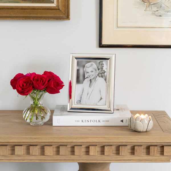 Addison Ross Beaded Silver Plated Photo Frame