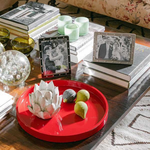 Addison Ross Black Enamel & Silver Locket Frame