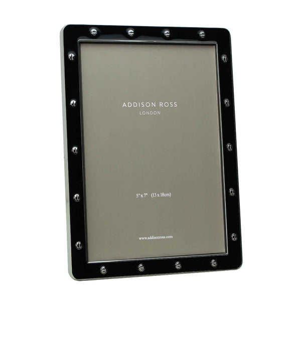 Addison Ross Black Enamel & Silver Locket Frame