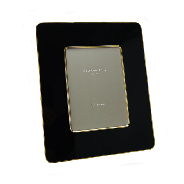addison ross Black & Gold Enamel Studio Photo Frame