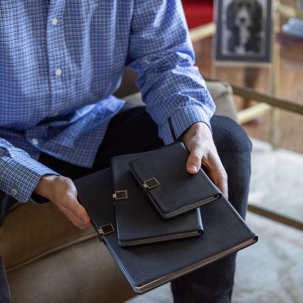 Addison Ross Black & Silver A6 Notebook