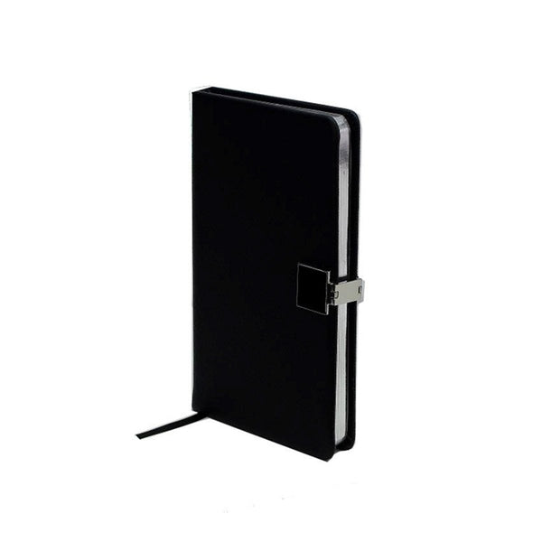 addison ross Black & Silver A6 Notebook