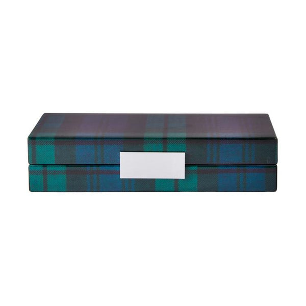 addison ross Black Watch Tartan Box with Silver