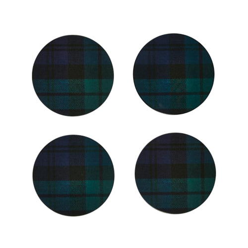addison ross Black Watch Tartan Coasters- Set of 4