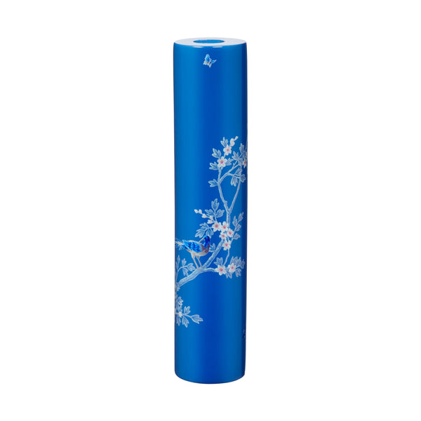Addison Ross Blue Chinoiserie Candlestick