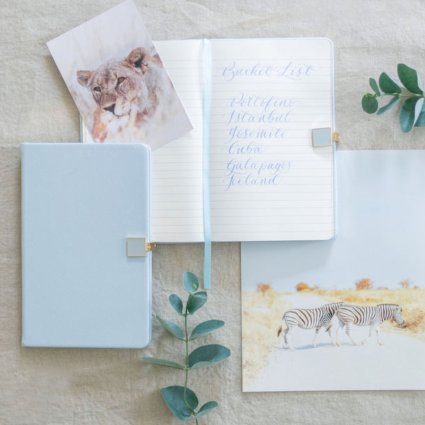 Addison Ross Blue & Gold A5 Notebook