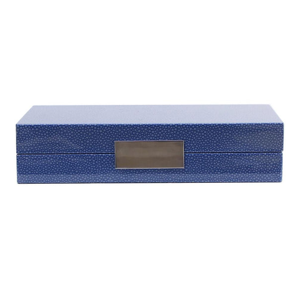 Addison Ross Blue Shagreen Box With Silver