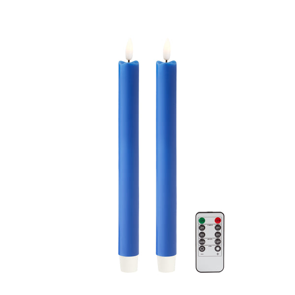 addison ross Blue Wax LED Candles - Set of 2