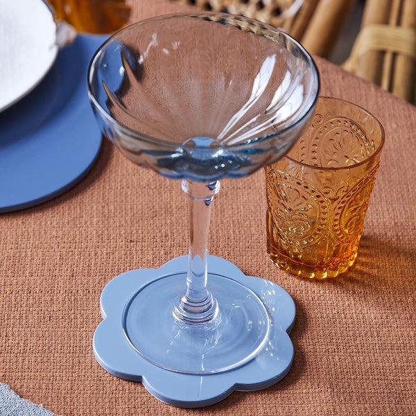 Addison Ross Chambray Blue Coasters – Set Of 4