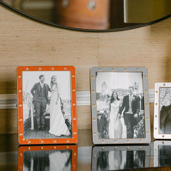 Addison Ross Chiffon Enamel & Gold Locket Frame