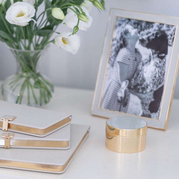 Addison Ross Chiffon & Gold Trinket Pot