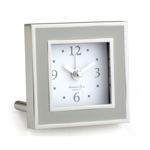 Addison Ross Chiffon & Silver Square Alarm Clock