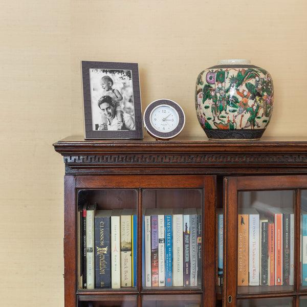 Addison Ross Choc Croc & Silver Alarm Clock