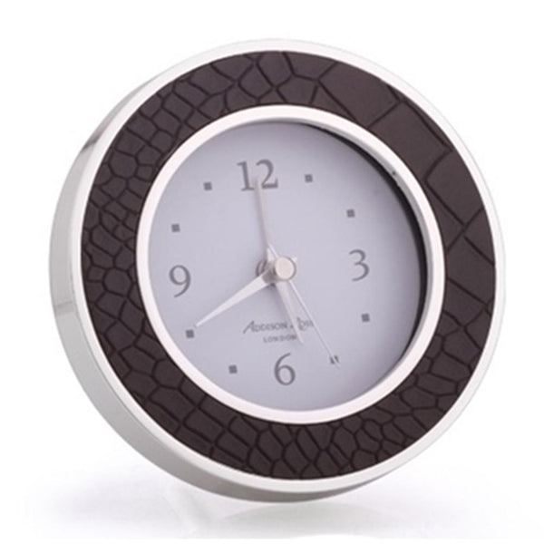 addison ross Choc Croc & Silver Alarm Clock