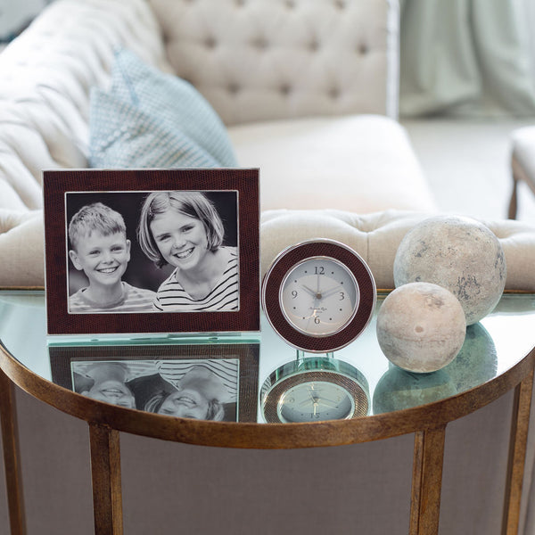 Addison Ross Coffee Snake & Silver Frame