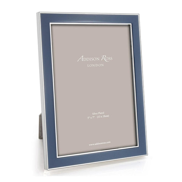 addison ross Denim Enamel & Silver Frame