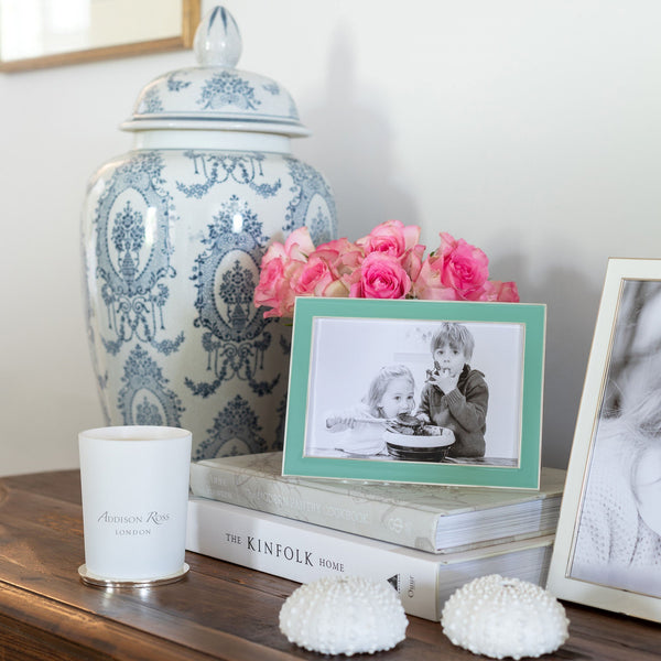 Addison Ross Duck Egg Enamel & Silver Frame