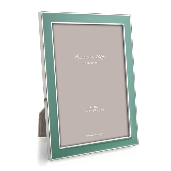 addison ross Duck Egg Enamel & Silver Frame