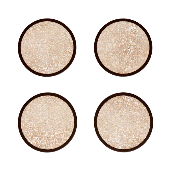 Addison Ross Ecru Coasters - Set Of 4
