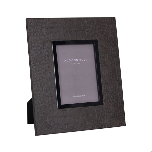 addison ross Faux Croc Wide Brown Frame