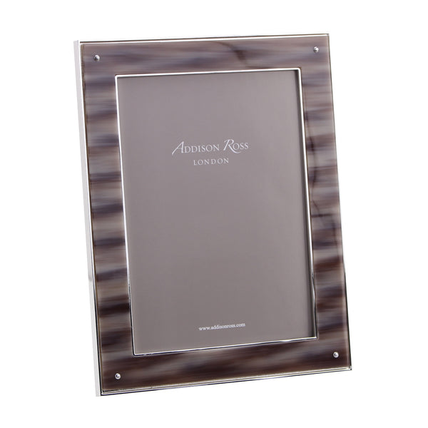 addison ross Faux Horn & Silver Photo Frame