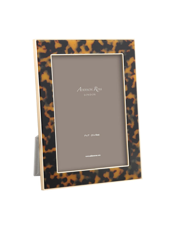 addison ross Faux Tortoiseshell & Gold Photo Frame