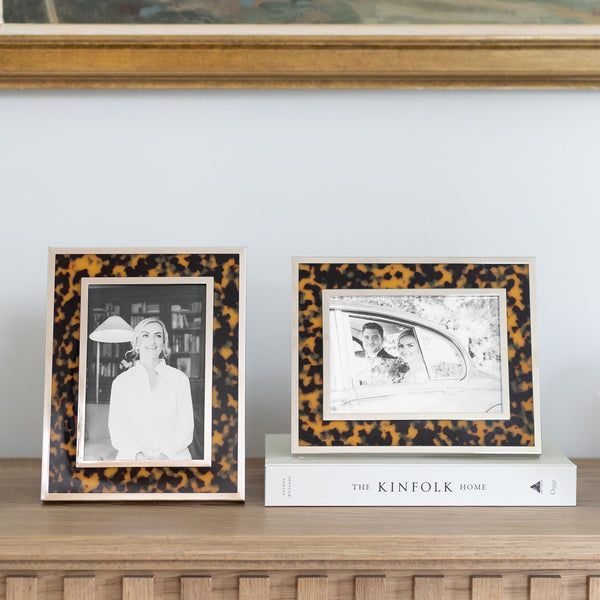 Addison Ross Faux Tortoiseshell & Silver Photo Frame