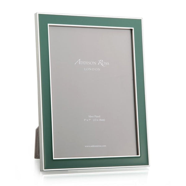 addison ross Fern Green Enamel & Silver Frame